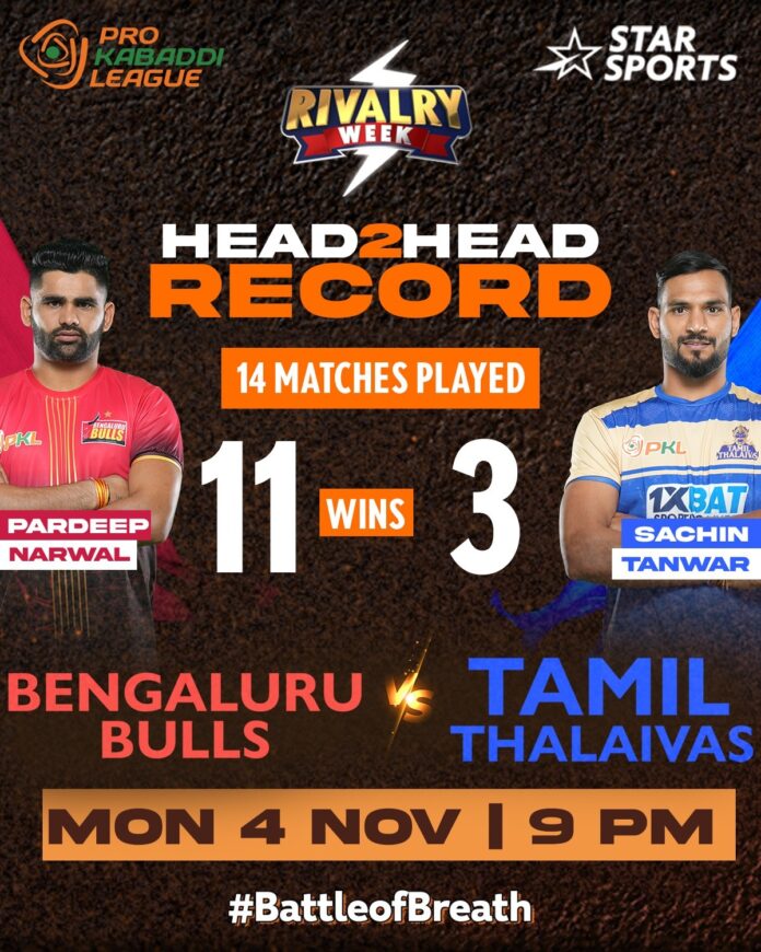 bengaluru bulls vs tamil thalaivas